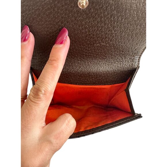 BULGARI Vintage Fabric Leather Logo Snap Wallet - Picture 5 of 11